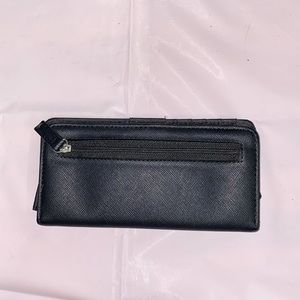 Black faux leather wallet